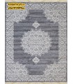 Fantasy gray carpet with bergamot flowers