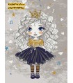 Curly hair princess carpet for girls
