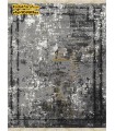 Kashan dark gray vintage carpet