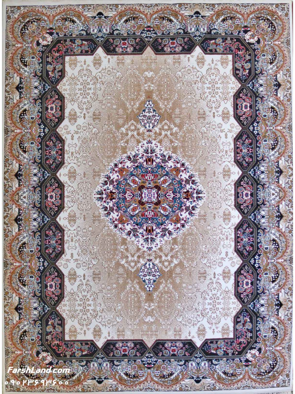 Kashan BCF Rug Holiday Design Begie Color