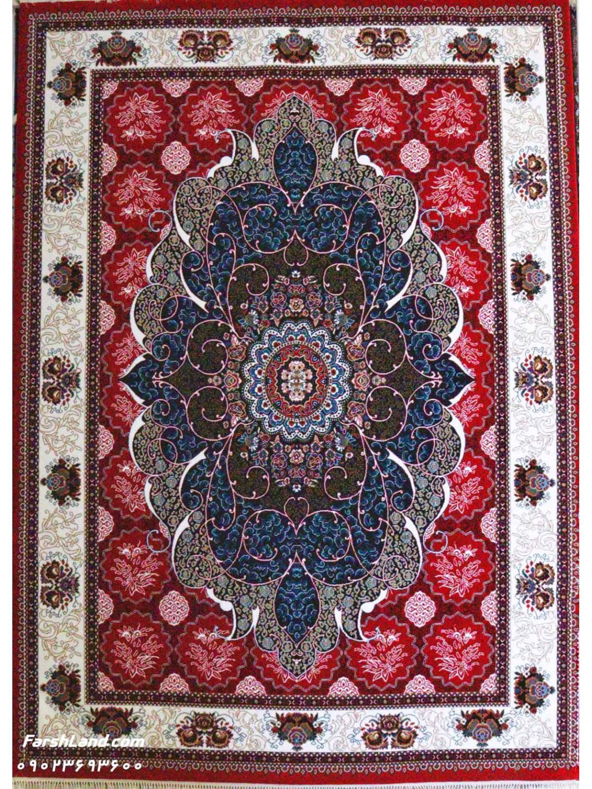 Kashan Cheap Rug Chakavak Design Red Color