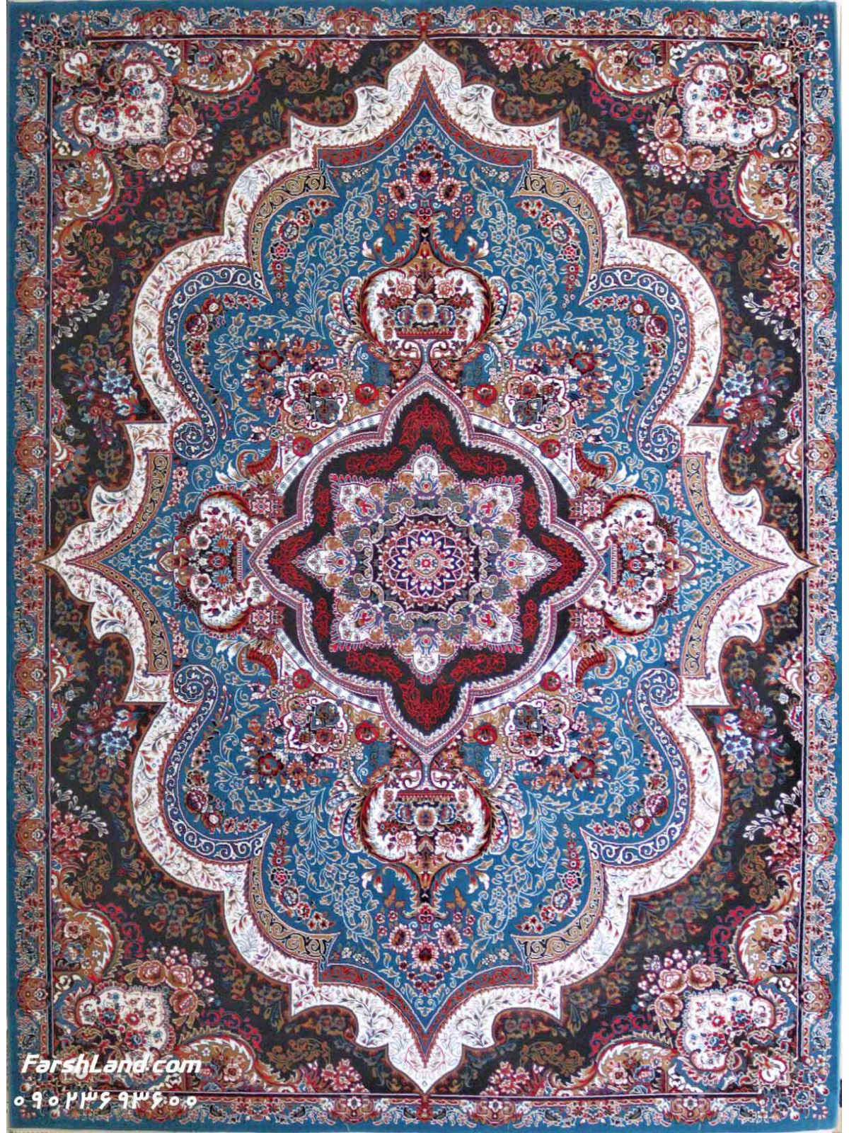 Cheap Persian Rug Shahyad Design Blue Color