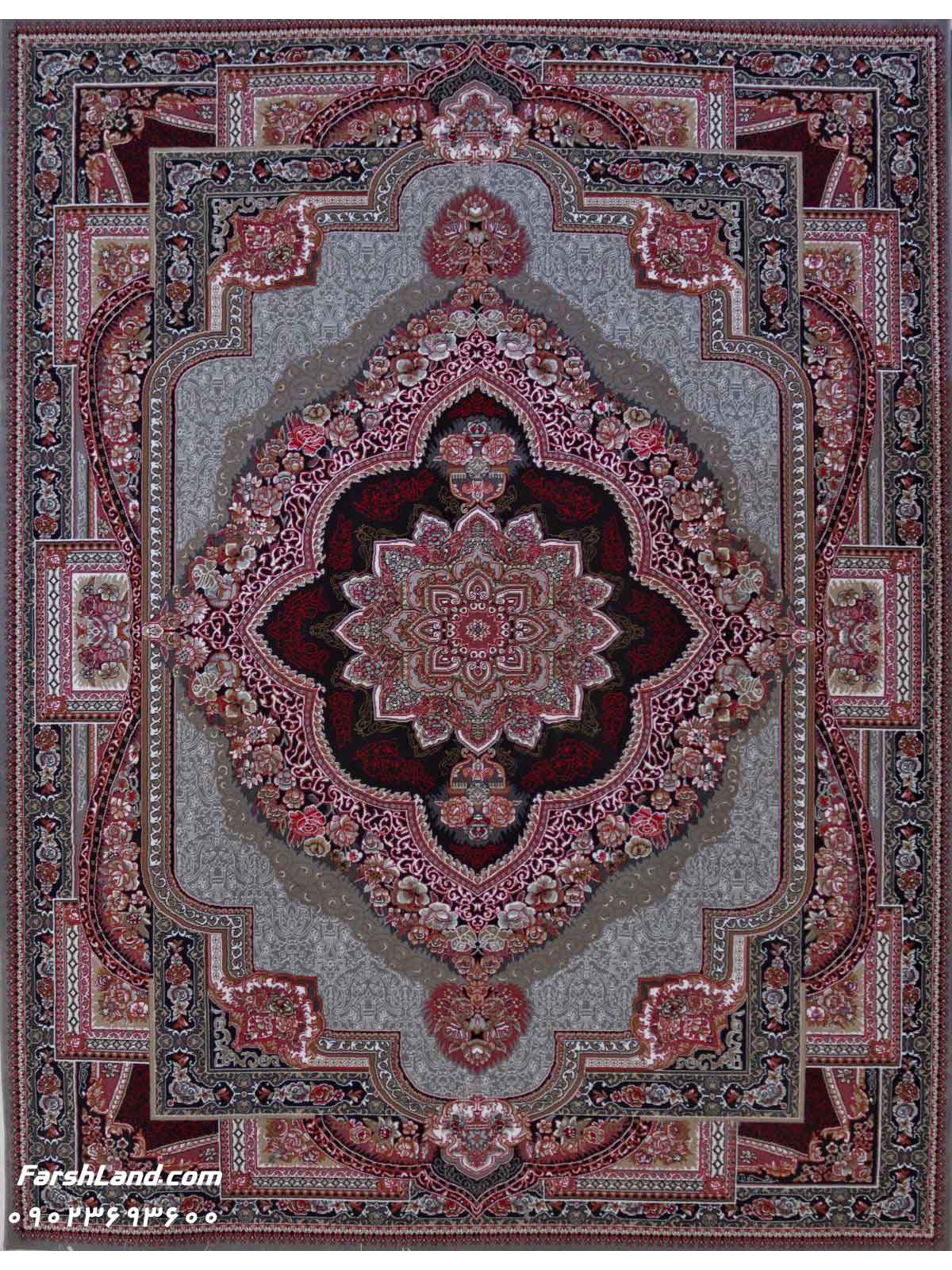 Kashan Cheap BCF Carpet Garden Design Gray Color
