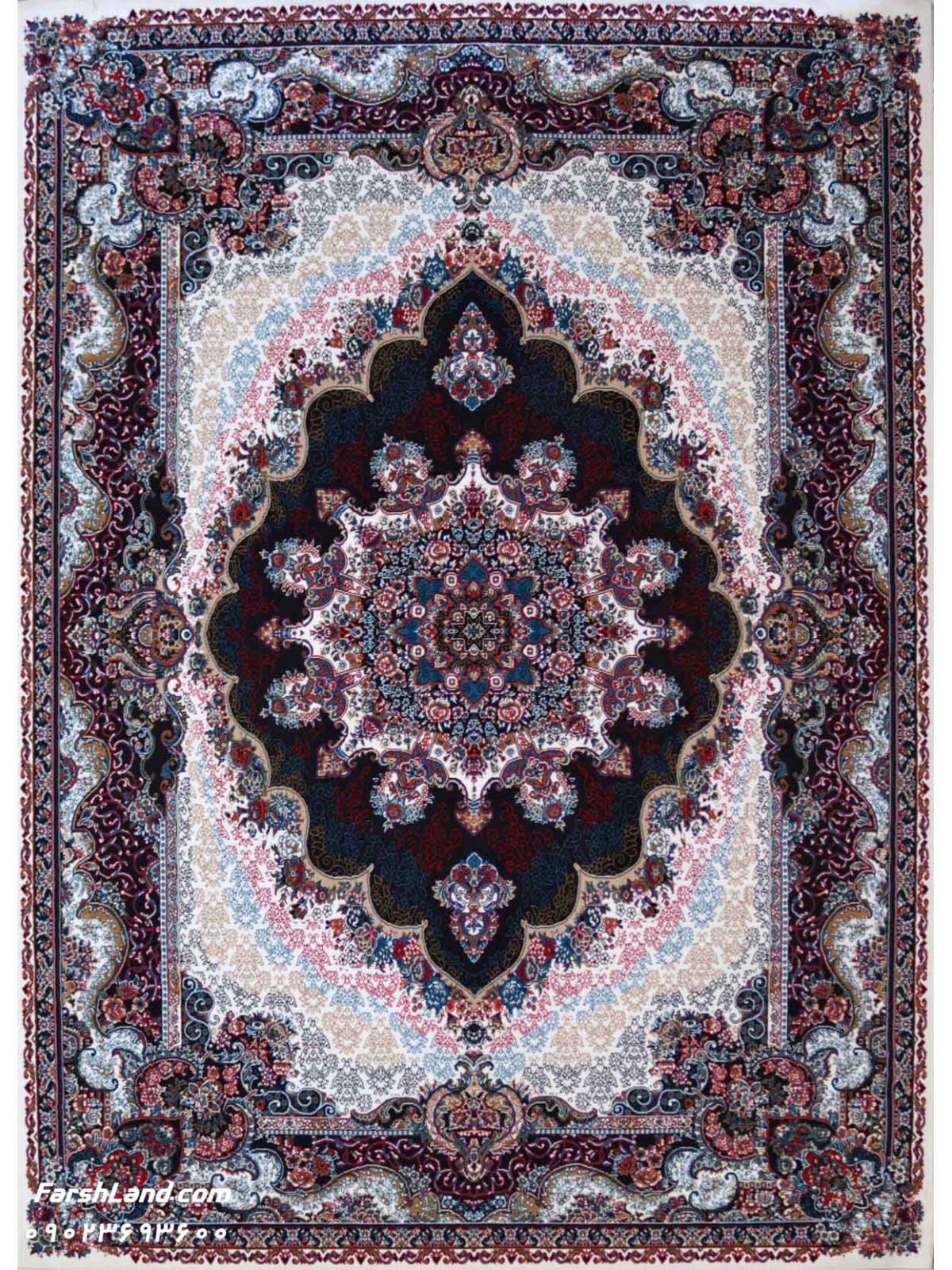 Kashan 440 Reeds Carpet Nila Design Cream Color